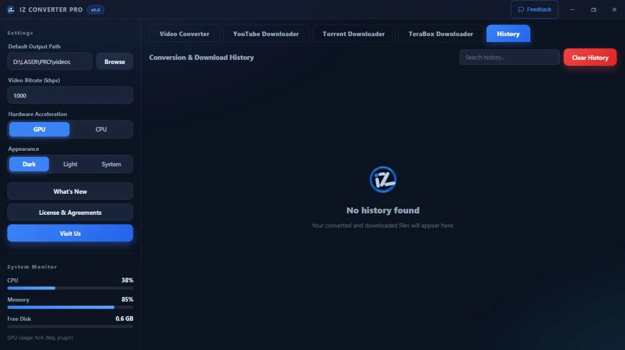 Iz Converter Interface Screenshot 2