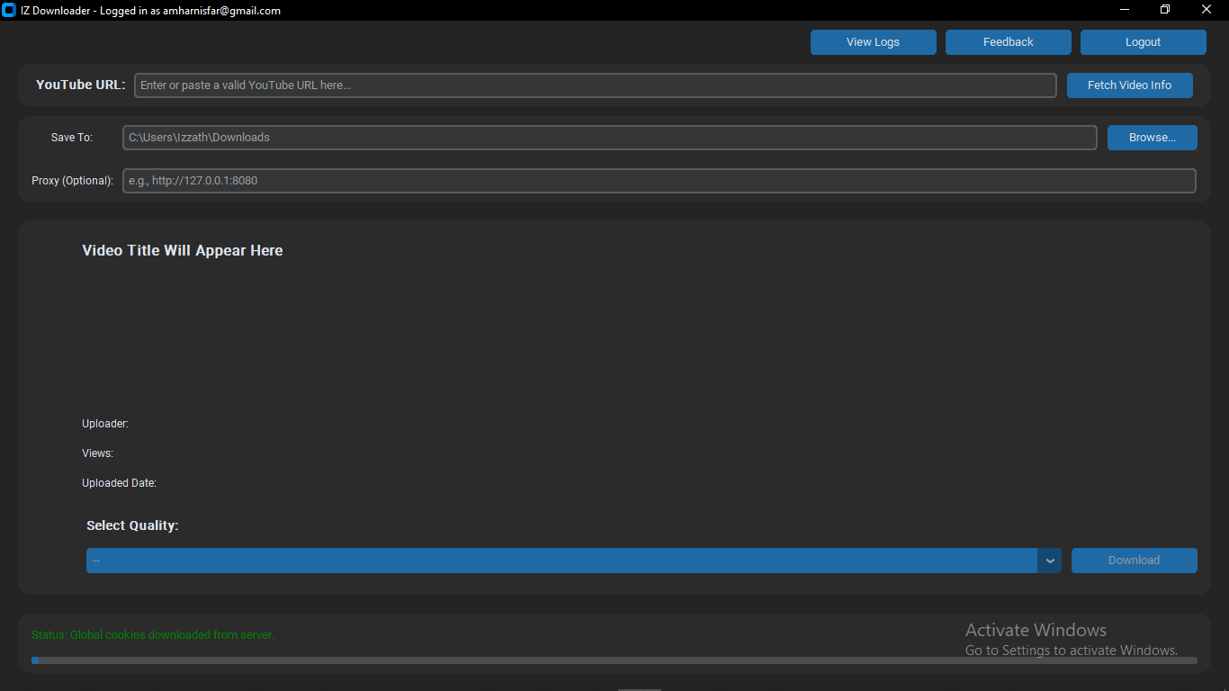 IZ Converter main interface